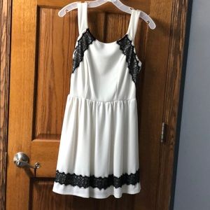 Trixxi juniors off white colored dress